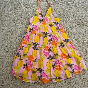 Halter fruit print dress. Idk where it's from ☹️